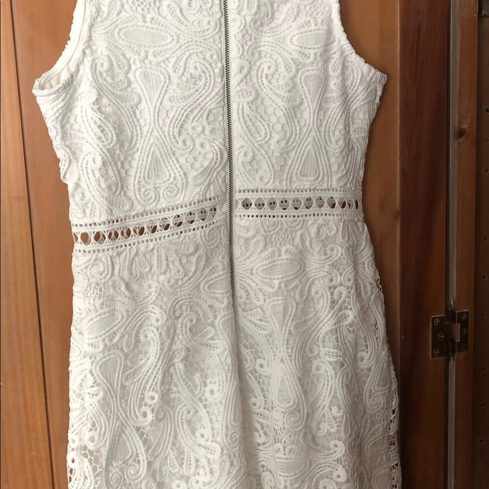 - LULUS - WHITE LACE DRESS - Picture 3 of 12